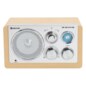 Denver TR-63LW radio Personal Analógica Bamboo, Plata