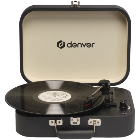 Denver VPL-130DGR tocadisco Tocadiscos de tracción directa Negro Semiautomático