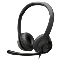 Logitech Auriculares con Cable H390 para PC/Portátil, Auriculares Estéreo con Micrófono con Supresión de Ruido, USB-C, Controles