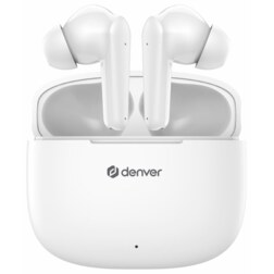 Denver TWE-48W auricular y casco Auriculares True Wireless Stereo (TWS) Dentro de oído Llamadas/Música Bluetooth Blanco