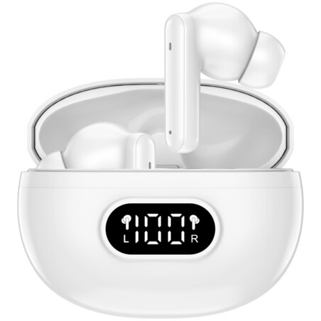 Denver TWE-357 auricular y casco Auriculares True Wireless Stereo (TWS) Clip de oreja Llamadas/Música/Deporte/Uso diario USB Tip