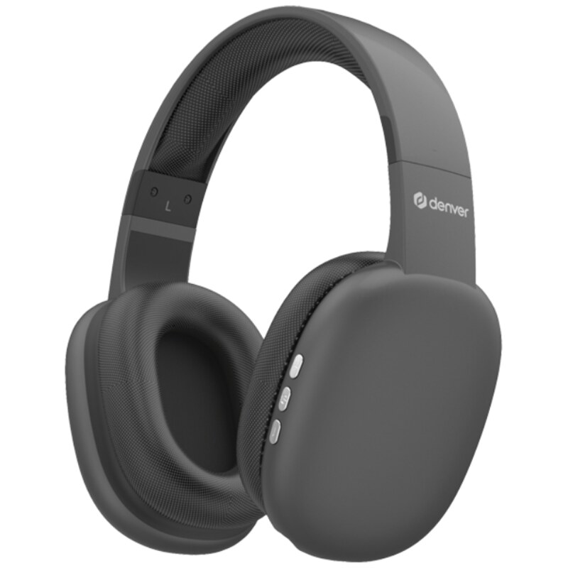 Denver BTH-252 auricular y casco Auriculares Inalámbrico De mano Llamadas/Música/Deporte/Uso diario Bluetooth Gris