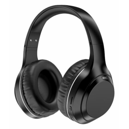 Denver BTN-211 auricular y casco Auriculares Inalámbrico y alámbrico Diadema Llamada/Música/TV USB Tipo C Bluetooth Negro