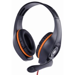 Gembird GHS-05-O auricular y casco Auriculares Alámbrico Diadema Juego Negro, Naranja