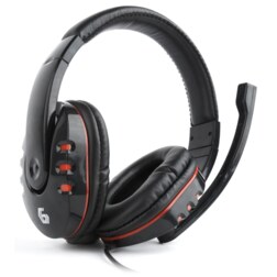 Gembird GHS-402 auricular y casco Auriculares Alámbrico Diadema Juego Negro