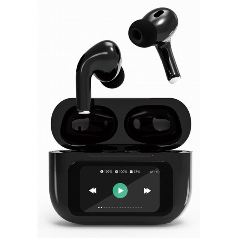 Gembird GMB Audio TWS-LCD-ANC-01-BK auricular y casco Auriculares Inalámbrico Dentro de oído Llamadas/Música USB Tipo C Bluetoot