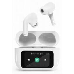 Gembird GMB Audio TWS-LCD-ANC-01-W auricular y casco Auriculares Inalámbrico Dentro de oído Llamadas/Música USB Tipo C Bluetooth