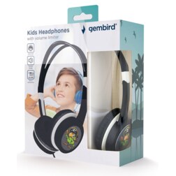 Gembird MHP-JR-BK auricular y casco Auriculares Alámbrico Diadema Música Negro
