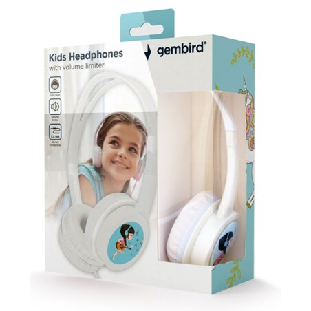 Gembird MHP-JR-W auricular y casco Auriculares Alámbrico Diadema Música Blanco