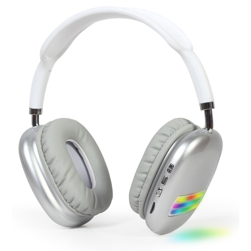 Gembird BHP-LED-02-W auricular y casco Auriculares Inalámbrico Diadema Llamadas/Música Bluetooth Blanco