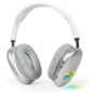 Gembird BHP-LED-02-W auricular y casco Auriculares Inalámbrico Diadema Llamadas/Música Bluetooth Blanco