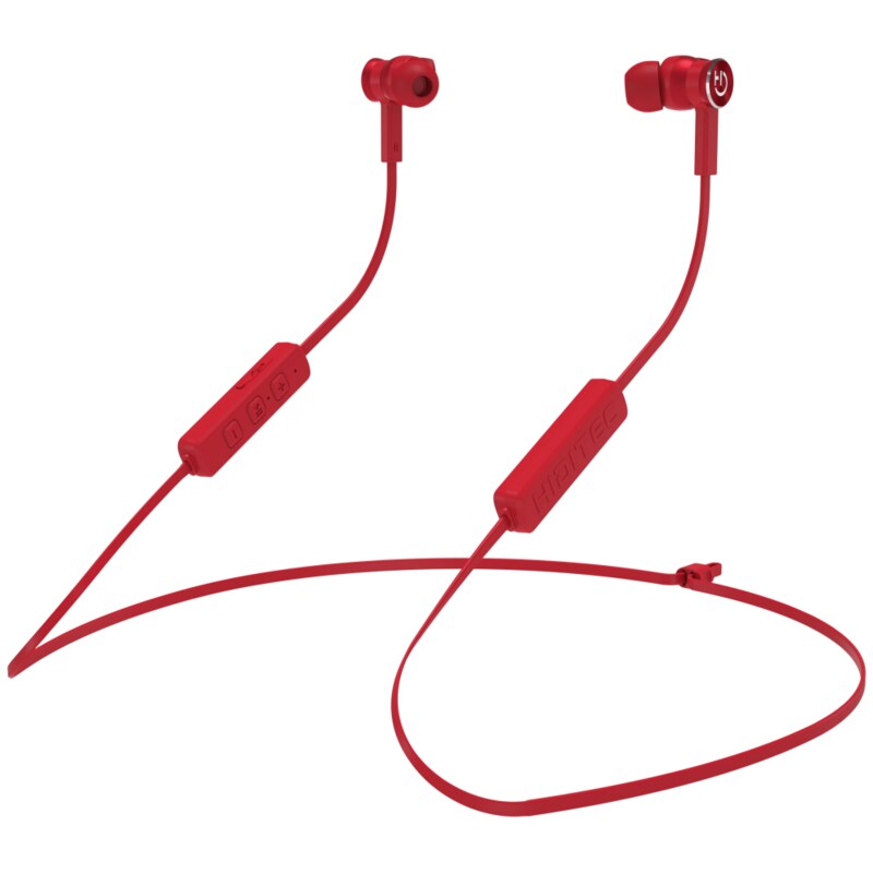 Hiditec AKEN Auriculares Inalámbrico Dentro de oído, Banda para cuello Llamadas/Música Bluetooth Rojo