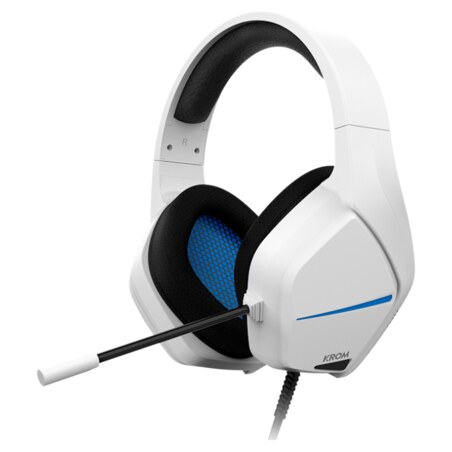 Krom Kopa Move Auriculares Alámbrico Diadema Juego Blanco