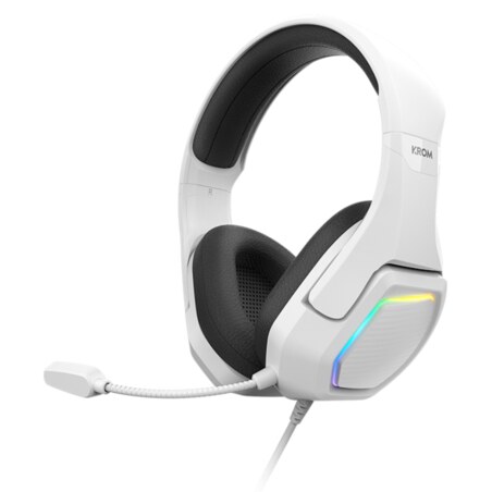Krom Kopa 7.1 Auriculares Alámbrico Diadema Juego Negro, Blanco