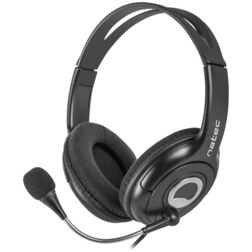 NATEC Bear 2 Auriculares Alámbrico Diadema Negro